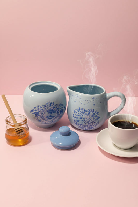 Sugar set and creamer/Set de azucarera y cremera .