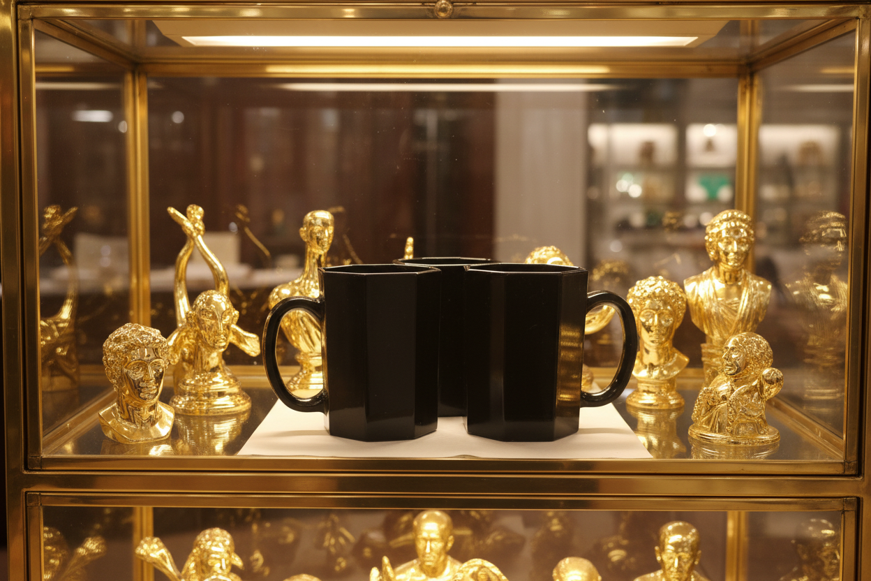 Tazas con figura geométrica