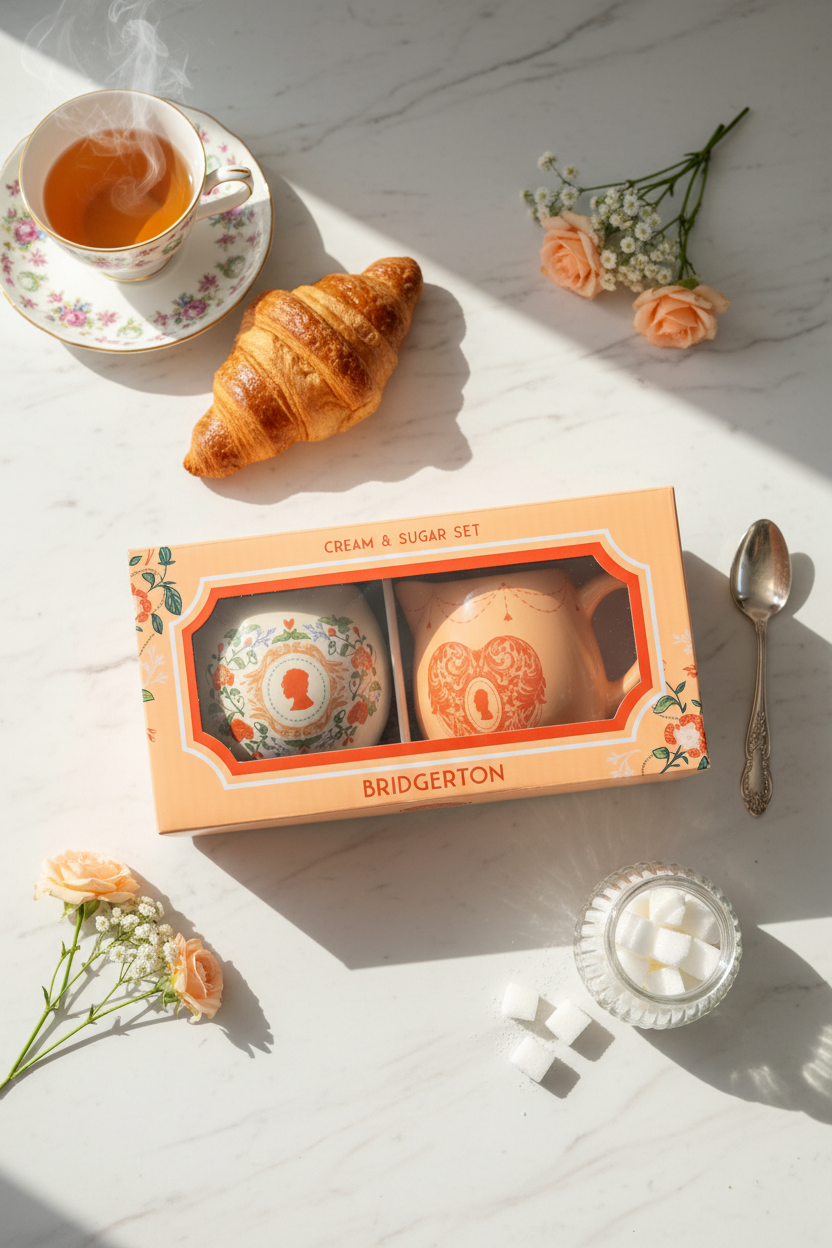 Sugar set and creamer/Set de azucarera y cremera.