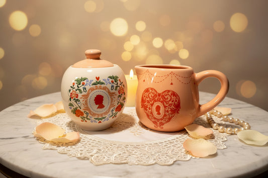 Sugar set and creamer/Set de azucarera y cremera.